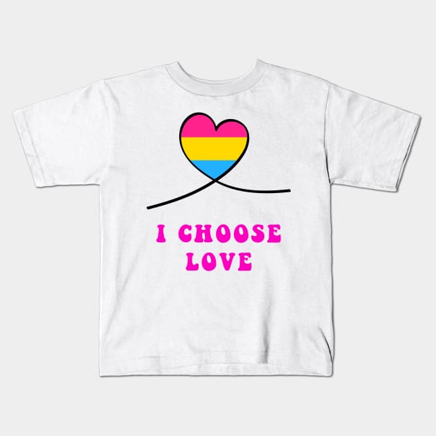 Pride heart I choose love Kids T-Shirt by artbypond